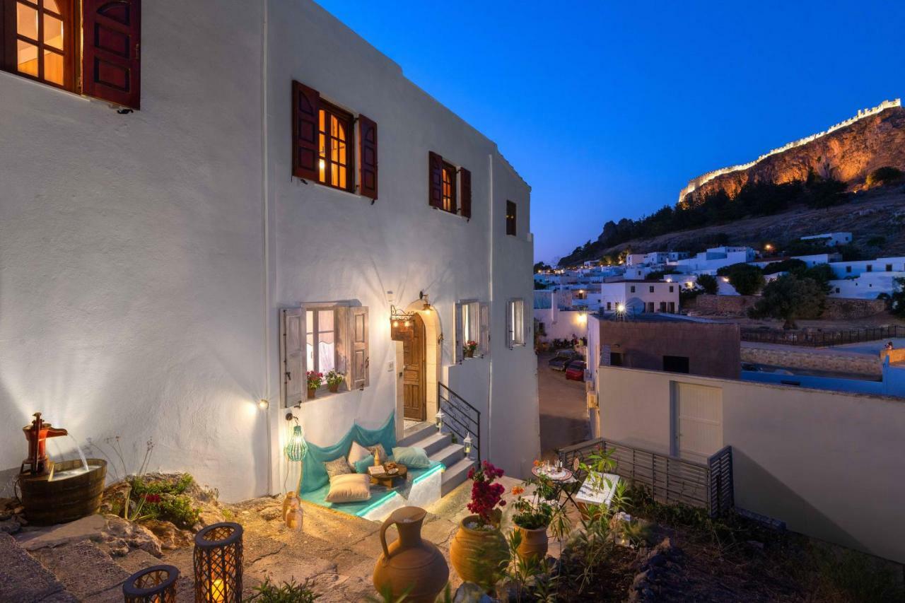 Casa Pietra Lindos Luxury Traditional House Ngoại thất bức ảnh